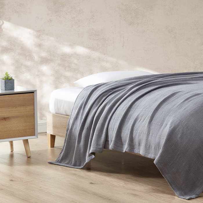 Eddie Bauer Herringbone Cotton Blanket & Reviews Wayfair